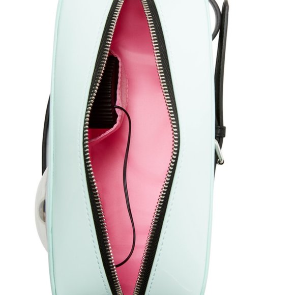 Betsey Johnson Kitsch Radio Active Mint Crossbody Bag BJ34070A New Sealed - Picture 5 of 13